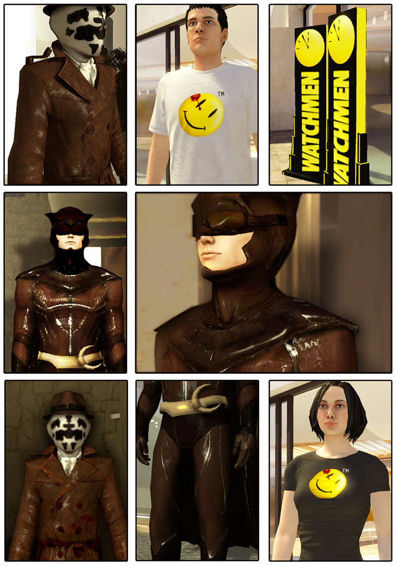 Illustration for article titled Watch The Watchmen Invade PlayStation Home